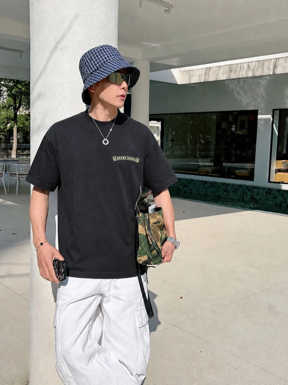 ch～ 《 》 ， T ， Same Style ， : Black White Coffee Brown Size：S（90-130 ） M（125-150 ） L（135-165 ） XL（160-190 ） XXL（185 ）
